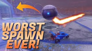 UNLUCKIEST SPAWN IN HISTORY Rocket League Funny Moments 6 [upl. by Weihs]