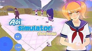 【 Aoi Simulator 】Old yandere simulator fan game  final build [upl. by Hseham337]