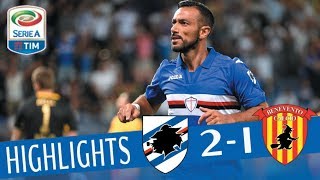 Sampdoria  Benevento  21  Highlights  Giornata 1  Serie A TIM 201718 [upl. by Ydac541]