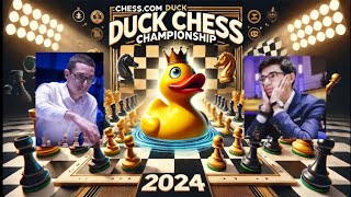 Fabiano Caruana vs Anish Giri  Chesscom Duck Chess Championship 2024 [upl. by Dicks]