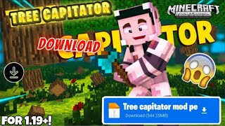 Tree capitator mod for minecraft pe 119 tree capitator addon in minecraft pe 119 heroXyt [upl. by Arleta]