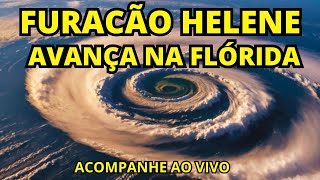 FURACÃO HELENE VIRA CAT 2 E AVANÇA SOBRE A FLÓRIDA  ACOMPANHE AO VIVO [upl. by Aliak]