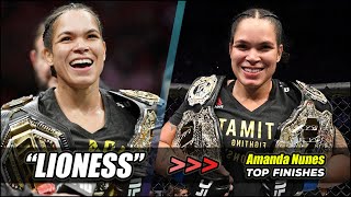 ULTIMATE Amanda Nunes Highlights  Amanda Nunes Top Finishes [upl. by Aniretac855]