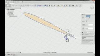 Using the NACA Airfoil Generator app in Autodesk Fusion 360 [upl. by Enelehcim]