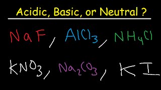 Acidic Basic and Neutral Salts  Compounds [upl. by Maram]