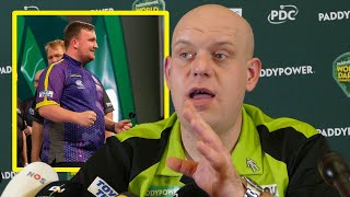 MICHAEL VAN GERWEN frustrated with media questions WHY ARE WE TALKING ABOUT LUKE LITTLER [upl. by Nawak]