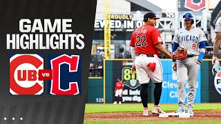 Cubs vs Guardians Game Highlights 81324  MLB Highlights [upl. by Yenots]