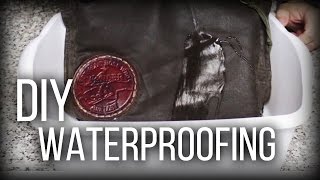 DIY Waterproofing  Waxed Canvas cotton leather [upl. by Enna978]