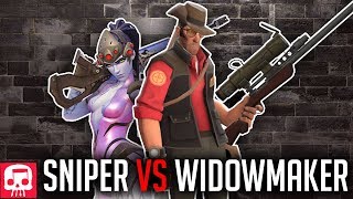 SNIPER VS WIDOWMAKER RAP BATTLE by JT Music Overwatch vs TF2 [upl. by Corabel]