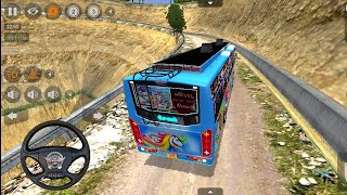 Danger Mountain Driving Simulator Indonesia Bus Game chappal gaming [upl. by Naved]