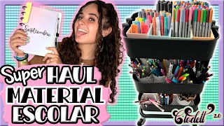 COMPRO TODO EL MATERIAL ESCOLAR PARA MI NUEVO CURSO DE INSTITUTO ¡SÚPER HAUL 💜 CLODETT 20 [upl. by Hortense]