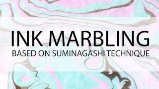 Ink marbling Based on suminagashi technique [upl. by Ivel936]