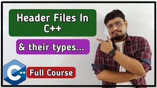 Header Files In C  Types of Header Files  C Tutorial PART 10 [upl. by Anilek]