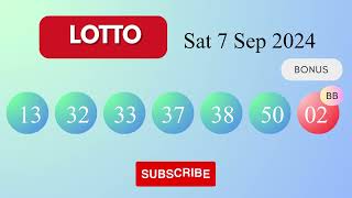 Lotto Draw Results on Sat 7 Sep 2024 The National Lottery UK [upl. by Ahseenak]