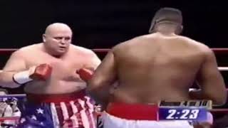 BUTTERBEAN vs Larry Holmes Highlights [upl. by Keeryt]