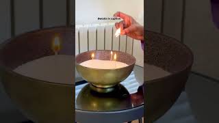 Discovering the magic of the Pearled Candle Candle Hack  Diwali Decor 2024 [upl. by Jenilee]