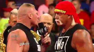 Wwe Raw 11Aug 2014 Brock Lesnar Funny Party Over GrandPa Segment [upl. by Akinhoj]