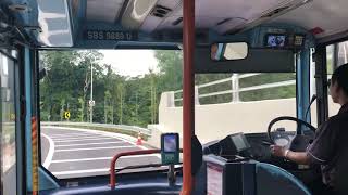 SBST Debut  SBS9889U on 157 passing Lornie highway  Volvo B10TL CDGE [upl. by Rialb]