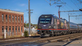 Amtrak ACS64 653 ‘Harry Potter’ First Debut to Boston  New London CT 5323 [upl. by Uyekawa331]