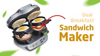 Hamilton Beach 25490A Dual Breakfast Sandwich Maker Review [upl. by Gnat785]