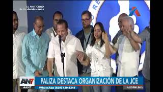 Paliza destaca organización de la JCE [upl. by Innus]