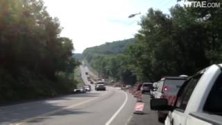 Route 422 rollover crash scene [upl. by Valdis]