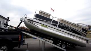 How To Load A Pontoon Boat On Top Of A Truck [upl. by Glynn578]