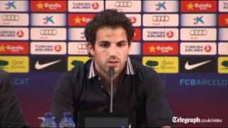 Cesc Fabregas emotional tribute to Arsenal manager Arsène Wenger [upl. by Natsirk69]