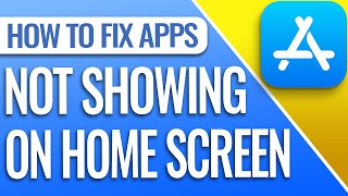 How To Fix Downloaded iOS Apps Not Showing On Home Screen [upl. by Eiramana682]