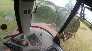 Drawing Bales  Massey 6480 POV [upl. by Smailliw]