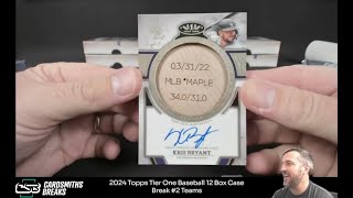 2024 Topps Tier One Baseball 12 Box Case Break 2 [upl. by Wailoo]