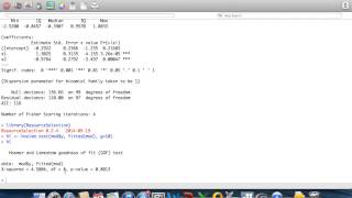 HosmerLemeshow goodness of fit test in R [upl. by Mutz]