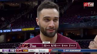 Max Strus following the Cavs win over the Kings move ahead of the Bucks for 2nd place in East [upl. by Sackman]