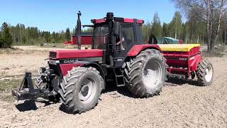 Case ih 956 turbo ic pull Simulta 2500H seeder [upl. by Ardeha378]