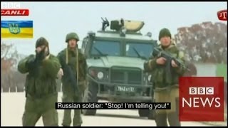 Crimea stand off what was said BBC News [upl. by Ennairod]