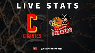 Gigantes de Carolina vs Piratas de Quebradillas  LIVE STATS  BSN [upl. by Noterb]