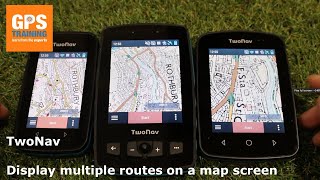 TwoNav GPS units  Displaying multiple routes on the map page [upl. by Carlton]