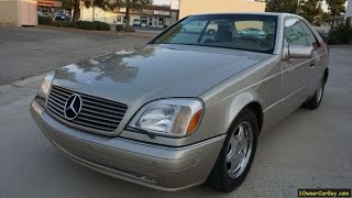 C140 Mercedes Benz Coupe CL500 W140 2 Door 1999 Video Exterior [upl. by Llereg]