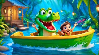 Row Row Row Your Boat  Fun Action Song  Nursery Rhymes amp Kids Songs [upl. by Eleira]