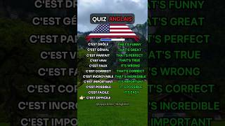 quotQUIZ ANGLAISquot 🇺🇸11 phrase du quotidien ✅ english quiz coursdanglais apprendreanglais anglais [upl. by Winnah]