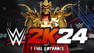 TRIPLE H KING OF KINGS  FULL ENTRANCE  WWE 2K24  DLC [upl. by Aisenet]