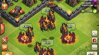 Clash of Clans Mass Lava Hound Raid  How To Attack With LAVA HOUNDS [upl. by Konstance]