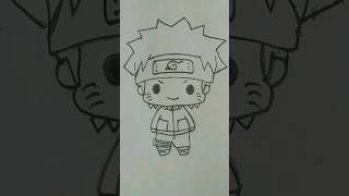 easy Naruto drawing  chibi drawing tutorial  naruto shorts trending [upl. by Margaux]