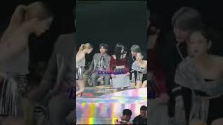 blackpink and bts greeting each other kpop unforgettable moment shorts blackpink bts [upl. by Nylodam]