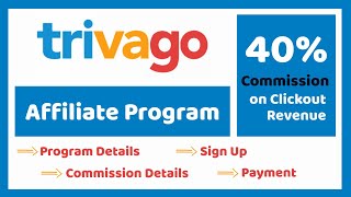 Trivago Affiliate Program 2024  Earn Money from Trivago [upl. by Eesdnil]