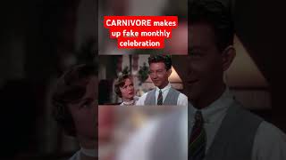 CARNIVORE makes up fake monthly celebration carnivore ketodiet keto [upl. by Wehttam]