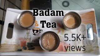 How to prepare Badam Tea in a simple way in Telugu Delish Bites [upl. by Lrae]