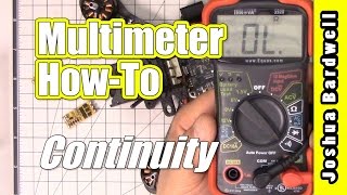 HOW TO USE A MULTIMETER Continuity Function [upl. by Aicia464]