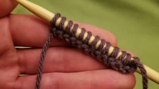 The Knitted Cast On  Knitting Tutorial [upl. by Dahraf583]