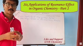 Applications of Resonance Effect in Organic Chemistry  Part 2 RemeshgvrCHEM English [upl. by Miranda]